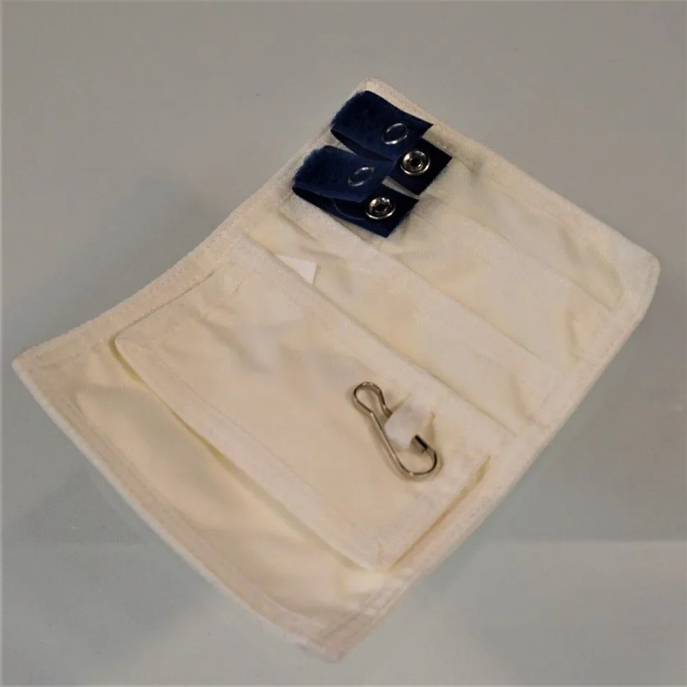 Pocket Pal Medical Instrument Organizer Pocket Protector White w Royal Blue Tabs